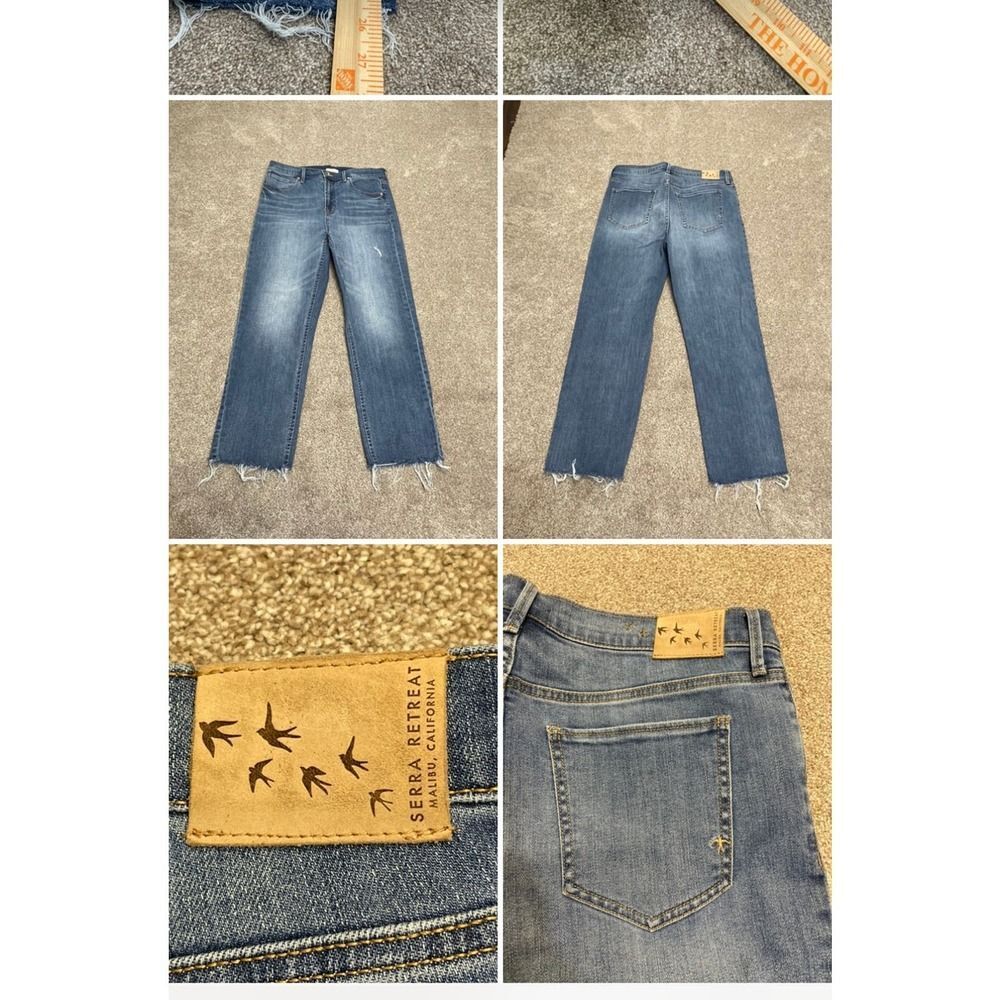 Serra retreat by joie Rucker straight jeans womens sz 10/30 high rise Frey edge